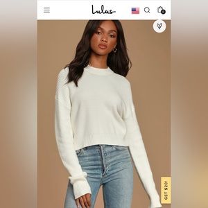 Lulus Huddle Up Knit Pullover LAVENDER